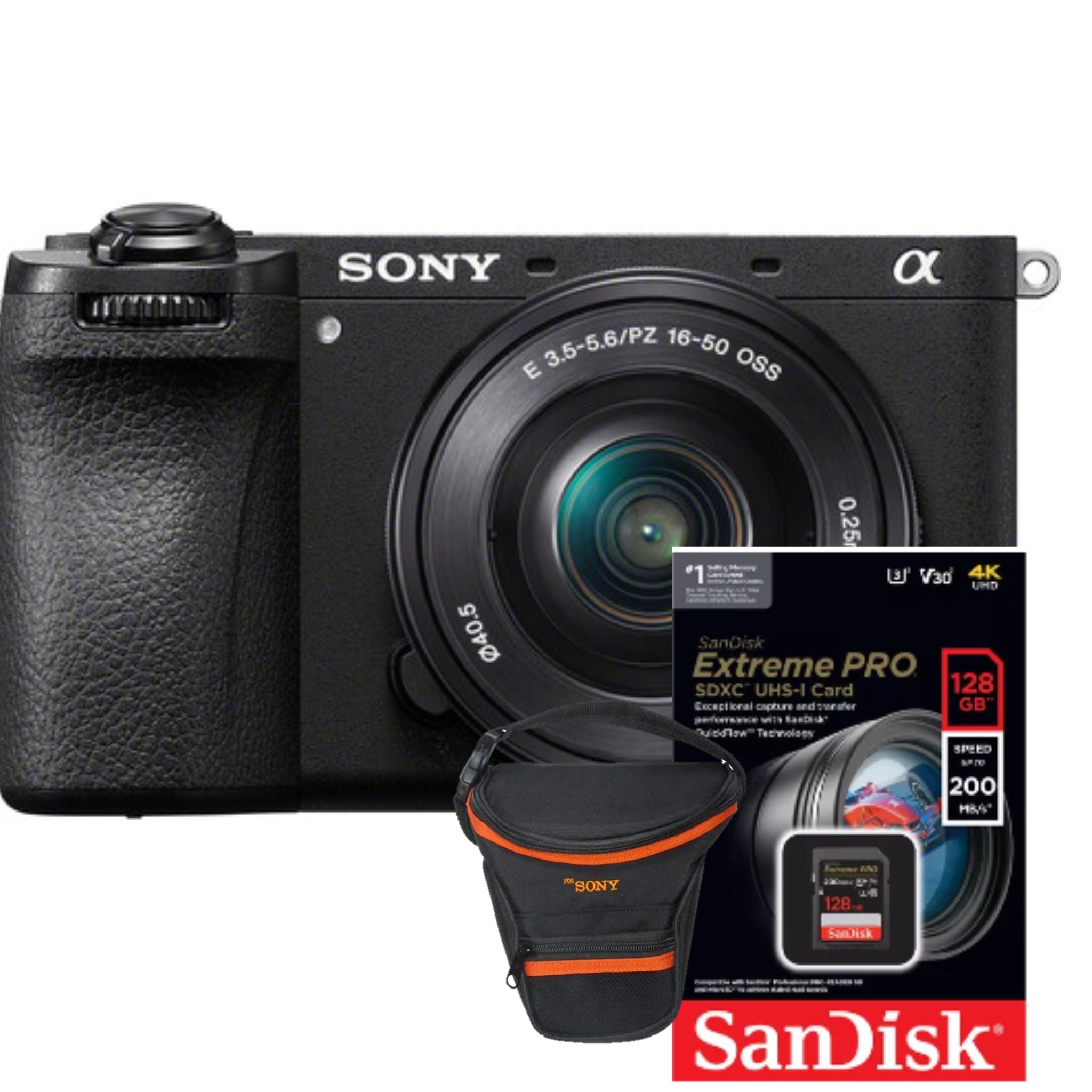 Sony Alpha 6700 Kit Profesional – Cámara Mirrorless con Lente 16-50mm OSS + Memoria 128GB + Estuche